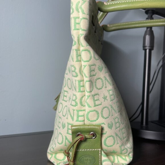 Dooney & Bourke IT Logo Drawstring Tote – Green – Authentic - Picture 3 of 7